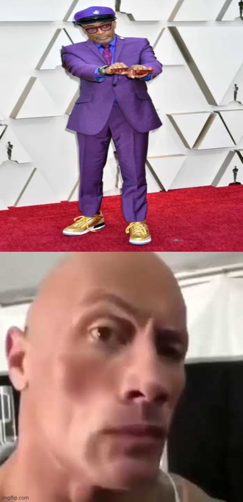 The Rock Eyebrows | image tagged in the rock eyebrows,fnaf,william afton,purple guy | made w/ Imgflip meme maker