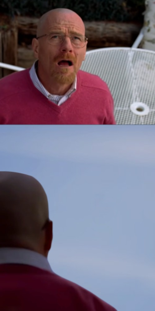 High Quality Walter White staring Blank Meme Template