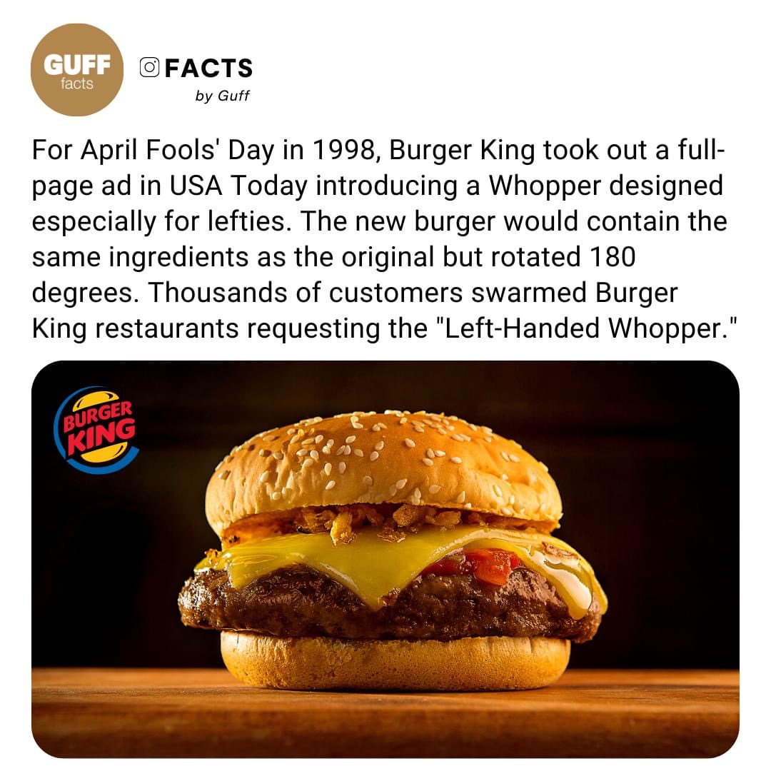 High Quality Burger King April Fools Day Blank Meme Template