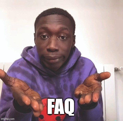  FAQ | image tagged in khaby lame google | made w/ Imgflip meme maker