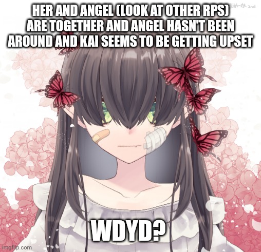 Hello~! Sorry I have been dead lately | HER AND ANGEL (LOOK AT OTHER RPS) ARE TOGETHER AND ANGEL HASN'T BEEN AROUND AND KAI SEEMS TO BE GETTING UPSET; WDYD? | image tagged in idk | made w/ Imgflip meme maker