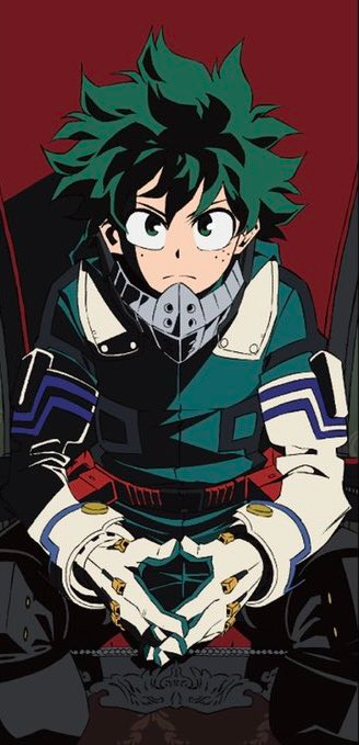 High Quality Deku sitting like a king Blank Meme Template