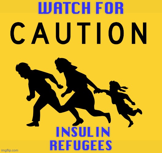 New roadsigns coming to California (Still against public health, Red States?) | WATCH FOR; INSULIN REFUGEES | image tagged in border crossers,california,diabetes,socialism,healthcare | made w/ Imgflip meme maker