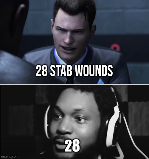 28 28 STAB WOUNDS | image tagged in 28 stab wounds,i have issues blank | made w/ Imgflip meme maker