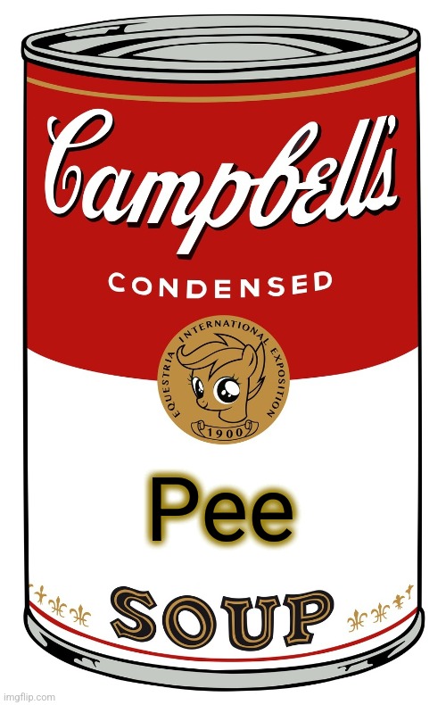 blank Campbell's soup can | Pee | image tagged in blank campbell's soup can | made w/ Imgflip meme maker