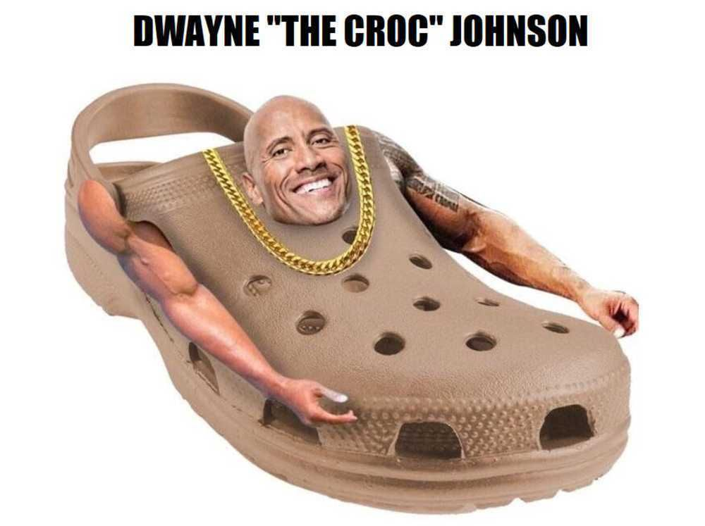 Dwayne "The Croc" Johnson Blank Meme Template