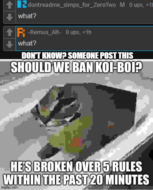 DON'T KNOW? SOMEONE POST THIS | made w/ Imgflip meme maker