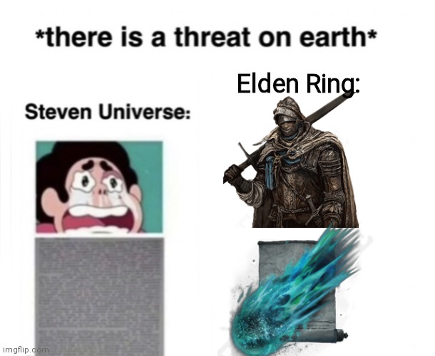 I'm hoping somebody gets this | Elden Ring: | image tagged in there is a threat on earth | made w/ Imgflip meme maker
