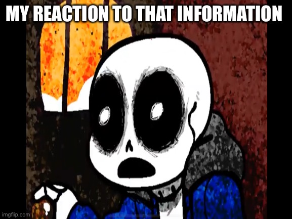 My reaction to that information | MY REACTION TO THAT INFORMATION | image tagged in memes,sans | made w/ Imgflip meme maker