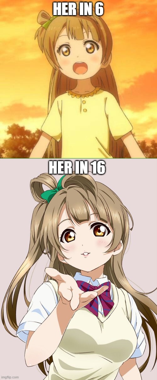 power of age | HER IN 6; HER IN 16 | made w/ Imgflip meme maker