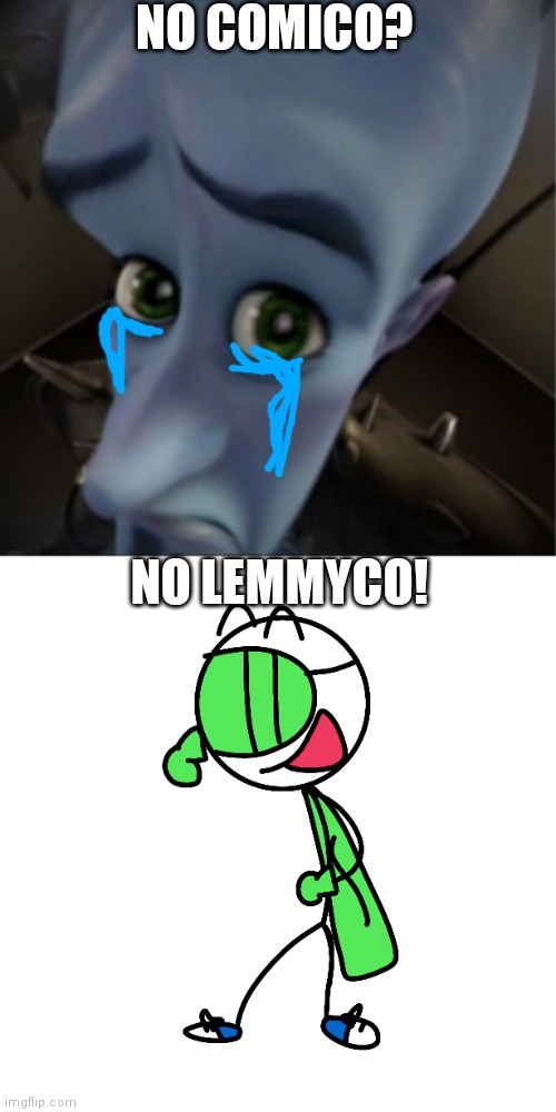 NO COMICO? NO LEMMYCO! | image tagged in megamind peeking,lemmy,comic | made w/ Imgflip meme maker