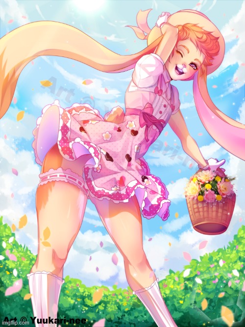 Garden boi (By Yuukari-nee) | image tagged in furry,femboy,cute,adorable | made w/ Imgflip meme maker