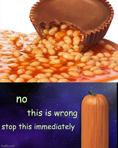 Resses Beans | image tagged in pumpkin facts,funny,memes,can't unsee,stop reading the tags | made w/ Imgflip meme maker