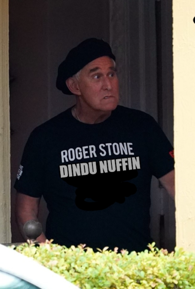 High Quality Roger Stone looking guilty Blank Meme Template