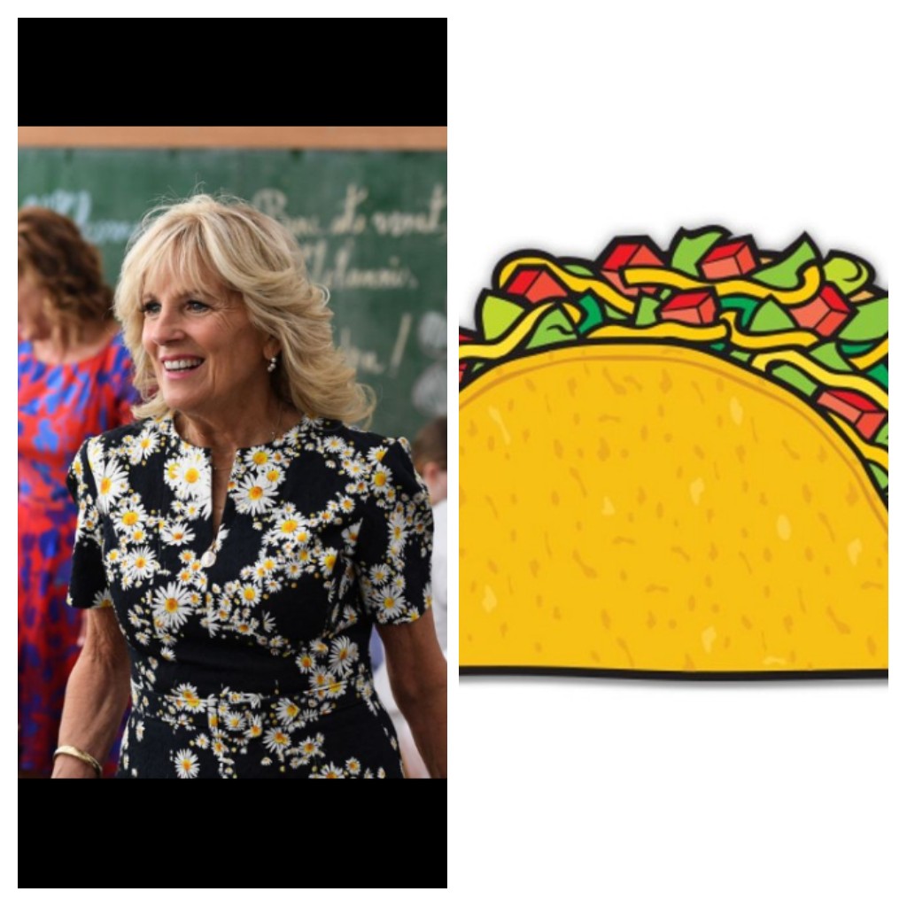 High Quality Jill Biden and taco Blank Meme Template