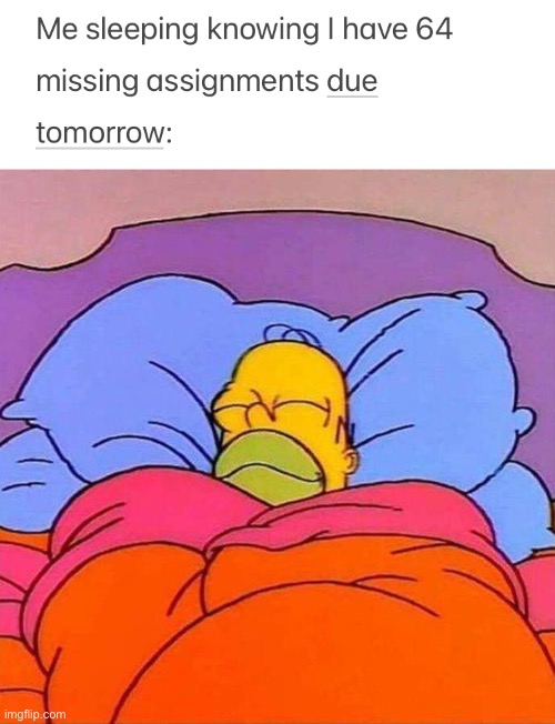 Luckily this has happened to no one, right? | image tagged in homer napping | made w/ Imgflip meme maker