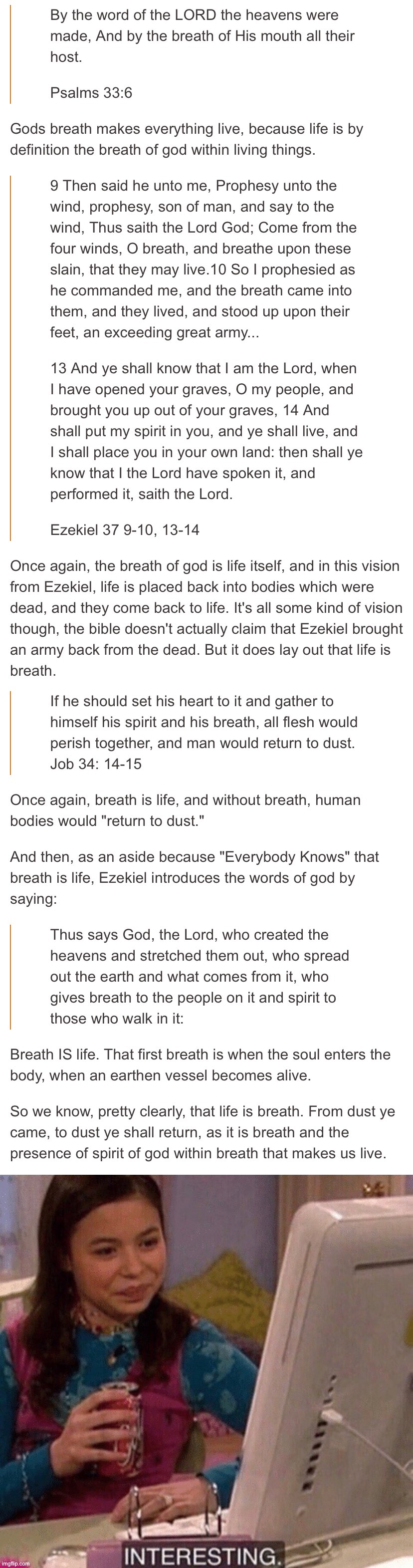 Breath is life according to the Bible. Do fetuses breathe? | made w/ Imgflip meme maker