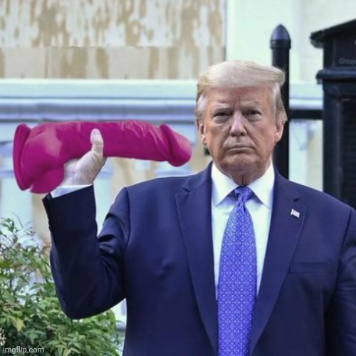 trump With Dildo | image tagged in trump with dildo | made w/ Imgflip meme maker