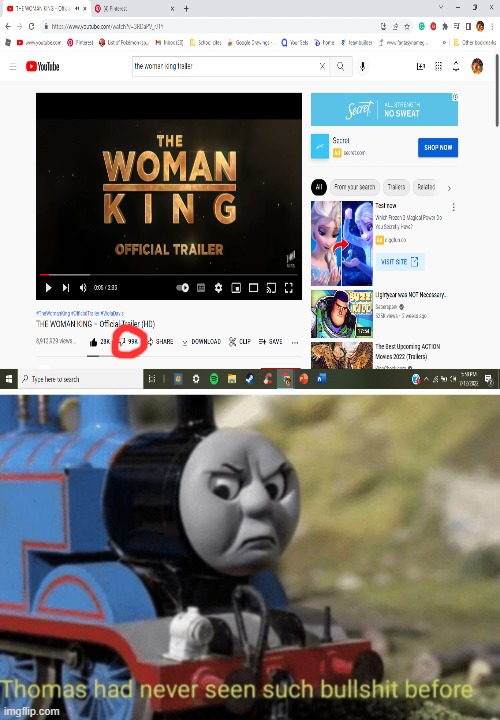 WTF | image tagged in thomas had never seen such bullshit before,black lives matter,racism,youtube,dislike,wtf | made w/ Imgflip meme maker