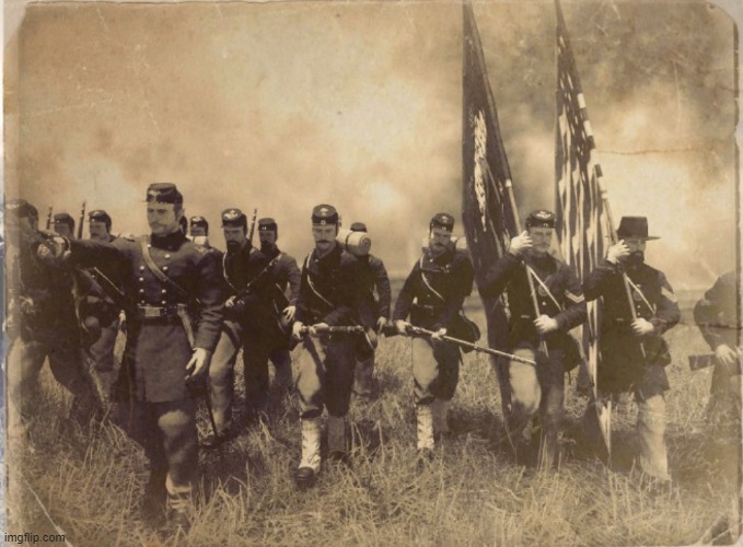 The Fighting Irish of the 69th New York Infantry at Antietam | made w/ Imgflip meme maker