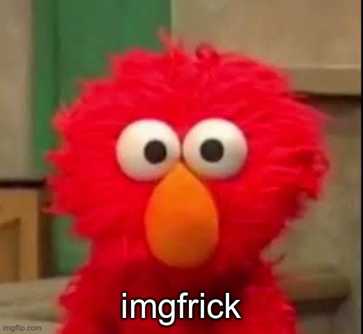 Bad word | imgfrick | image tagged in elmo staring at you | made w/ Imgflip meme maker