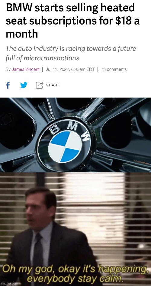 image tagged in oh my god okeay it's happenning everybody stay calm,bmw,scam | made w/ Imgflip meme maker