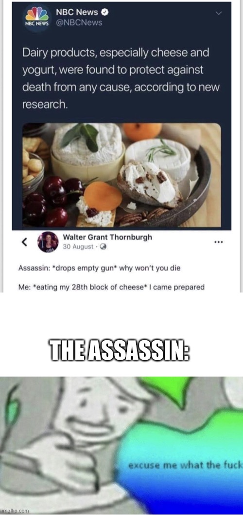 Excuse me ummm…? | THE ASSASSIN: | image tagged in excuse me wtf blank template | made w/ Imgflip meme maker