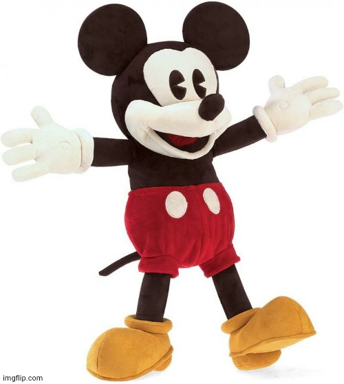 mickey mouse plush | image tagged in mickey mouse plush | made w/ Imgflip meme maker