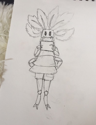 anthro abby sketch by SussyBotw_Cinderace Blank Meme Template