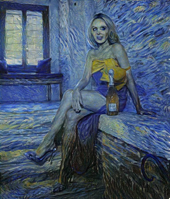 Kylie wine AI art Blank Meme Template