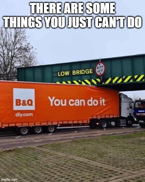 You can do it | THERE ARE SOME THINGS YOU JUST CAN'T DO | image tagged in humor | made w/ Imgflip meme maker