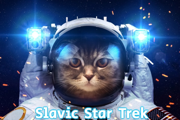 Space Cat 2 | Slavic  Star  Trek | image tagged in space cat 2,slavic star trek,star trek,slavic | made w/ Imgflip meme maker