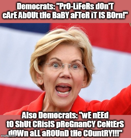 What is wrong with these people? |  Democrats: "PrO-LiFeRs dOn'T cArE AbOUt tHe BaBY aFTeR iT IS BOrn!"; Also Democrats: "wE nEEd tO ShUt CRisIS pReGnanCY CeNtErS dOWn aLL aROUnD tHe COuntRY!!!" | image tagged in rabid liberal,abortion is murder,evil,liberal hypocrisy | made w/ Imgflip meme maker