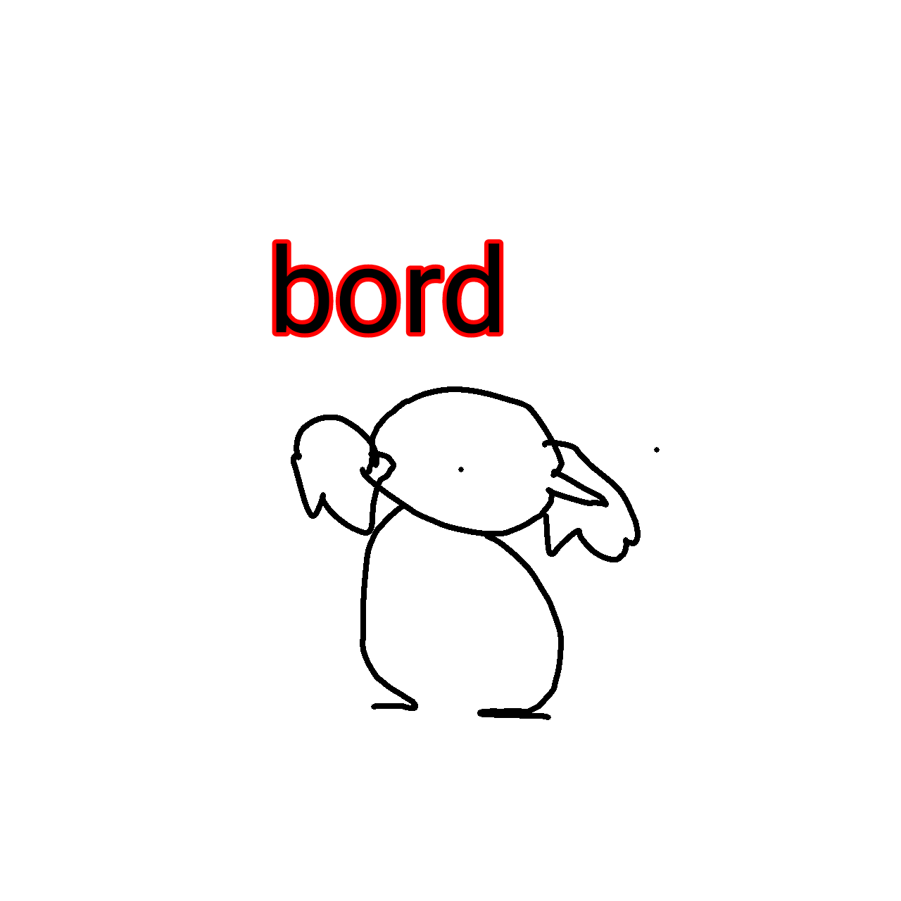 High Quality Bord Blank Meme Template