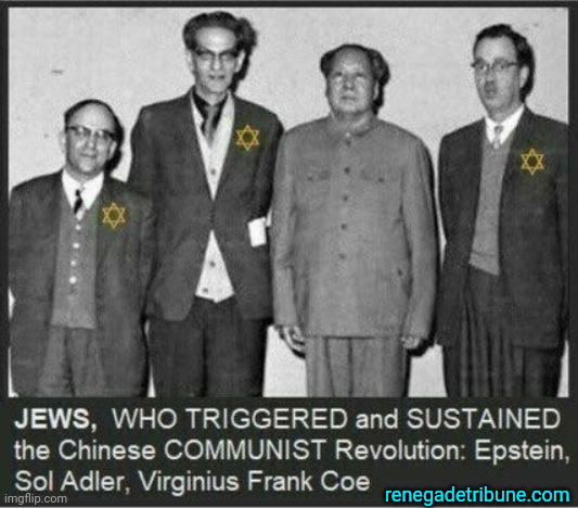 COMMUNISM IS JEWISH | renegadetribune.com | image tagged in communism is jewish | made w/ Imgflip meme maker