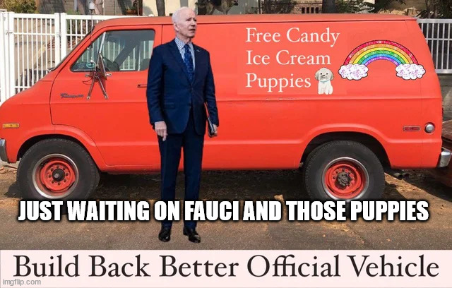 JUST WAITING ON FAUCI AND THOSE PUPPIES | made w/ Imgflip meme maker