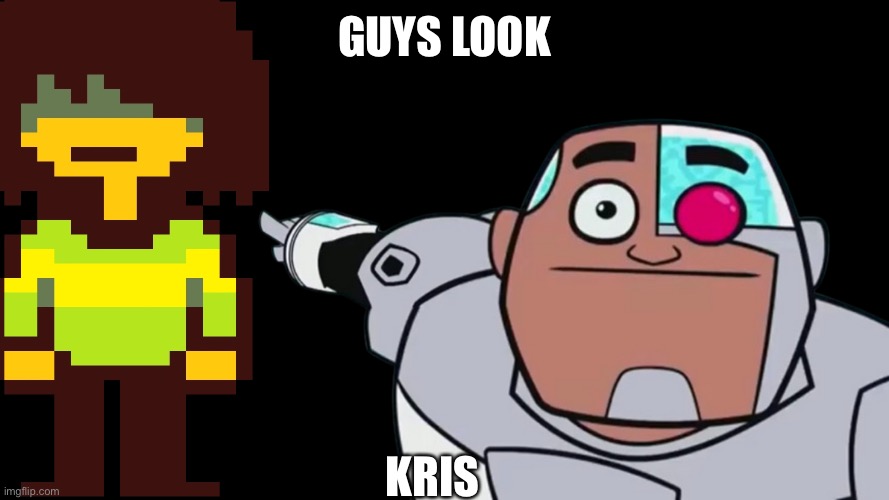 Omg it’s kris!! | GUYS LOOK; KRIS | image tagged in guys look transparent,kris,guys look a birdie | made w/ Imgflip meme maker
