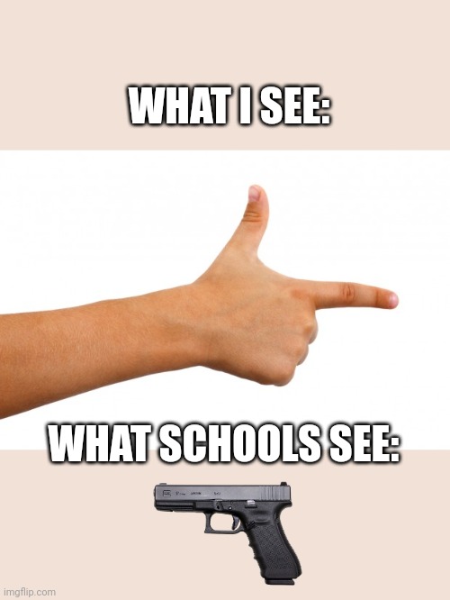 WHAT I SEE:; WHAT SCHOOLS SEE: | image tagged in pew pew pew | made w/ Imgflip meme maker