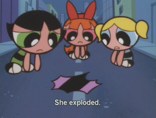 Powerpuff girls Bunny exploded Blank Meme Template