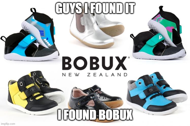 BOBUX | GUYS I FOUND IT; I FOUND BOBUX | image tagged in bobux | made w/ Imgflip meme maker