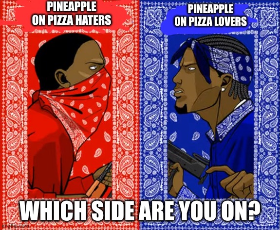 I like it on pizza. | PINEAPPLE ON PIZZA HATERS; PINEAPPLE ON PIZZA LOVERS; WHICH SIDE ARE YOU ON? | image tagged in memes | made w/ Imgflip meme maker