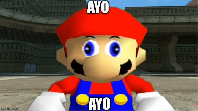 SMG4 Mario derp reaction | AYO AYO | image tagged in smg4 mario derp reaction | made w/ Imgflip meme maker