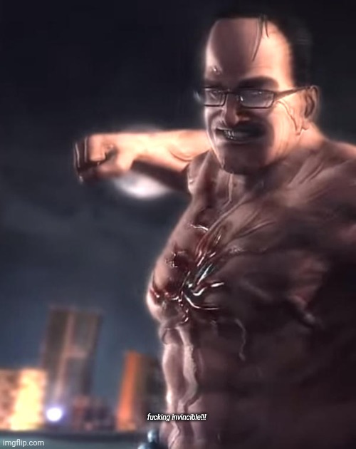 Senator Armstrong punch | fucking invincible!!! | image tagged in senator armstrong punch | made w/ Imgflip meme maker