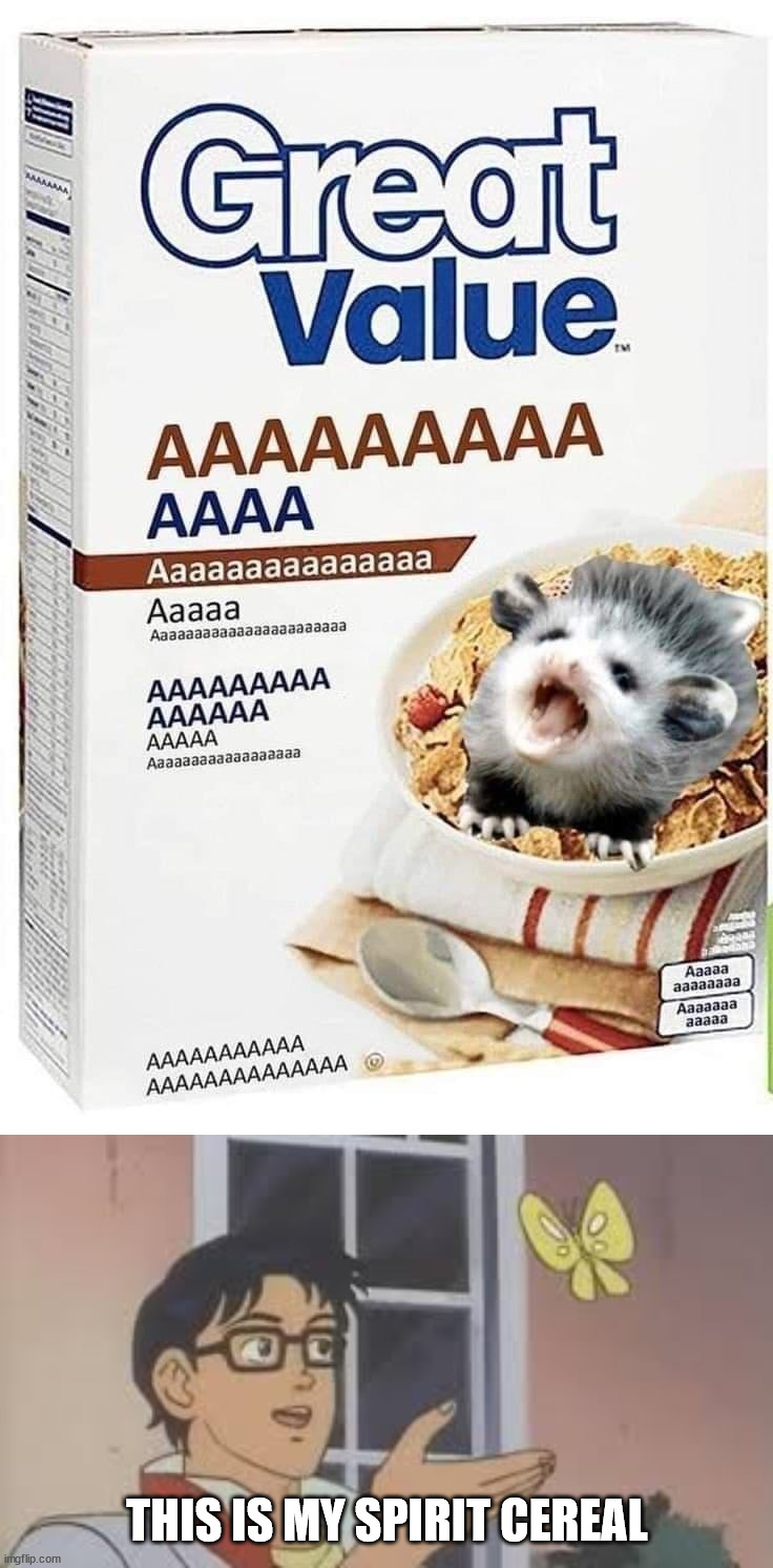 THIS IS MY SPIRIT CEREAL | image tagged in is this my spirit animal,fake | made w/ Imgflip meme maker