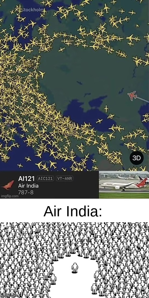 AIr India is the only one brave enough to dare step into Ukraine | Air India: | image tagged in memes,air india | made w/ Imgflip meme maker