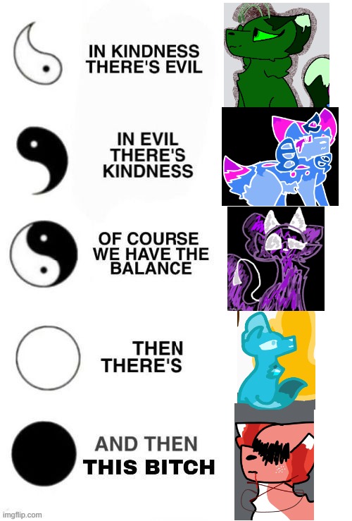 Yes i stole this from Mushlling. But- here ya go :D | image tagged in which one are you ying and yang | made w/ Imgflip meme maker