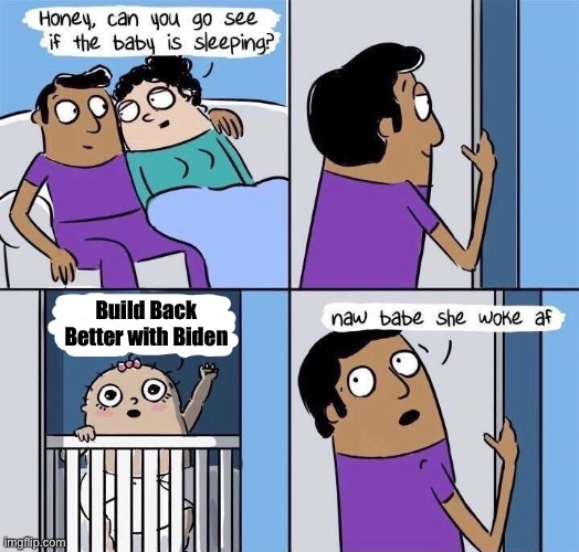 WOKE and Broke | Build Back Better with Biden | image tagged in woke,build back better,joe biden | made w/ Imgflip meme maker