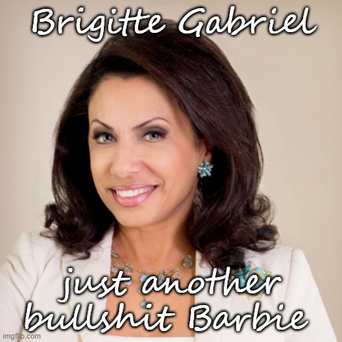 Brigitte Gabriel | Brigitte Gabriel; just another bullshit Barbie | image tagged in barbie,politics lol | made w/ Imgflip meme maker