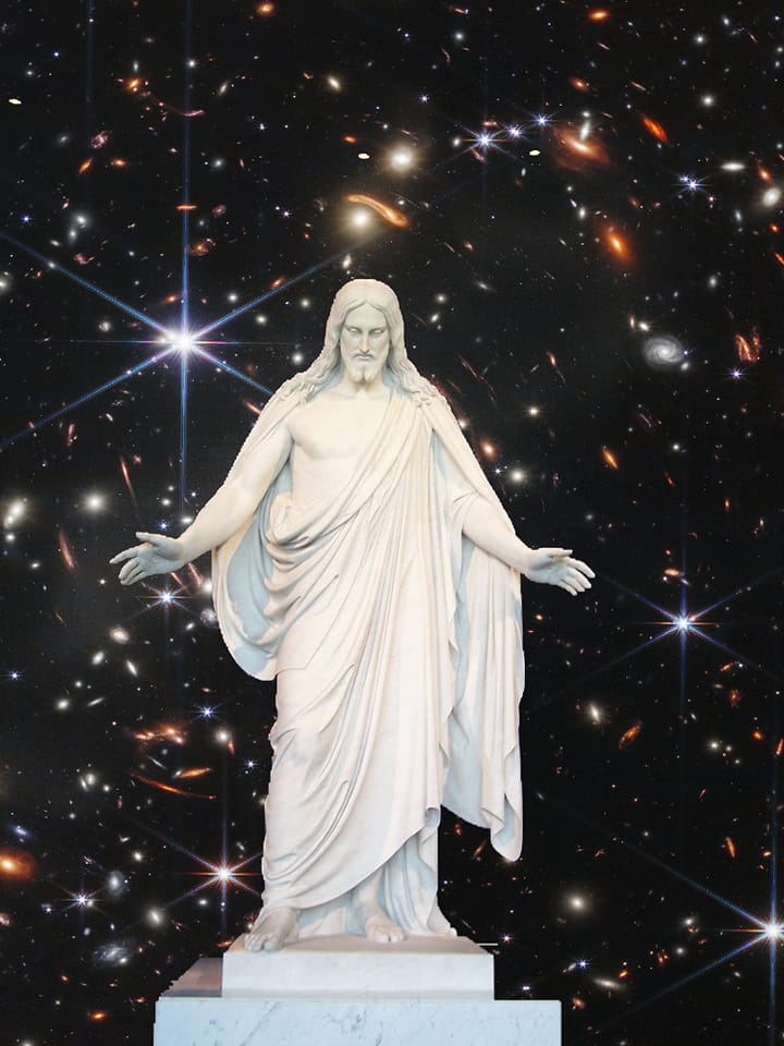 Jesus universe Blank Meme Template
