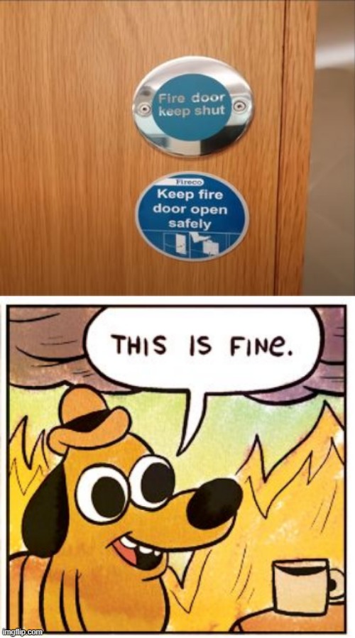 Just Burn | image tagged in memes,this is fine | made w/ Imgflip meme maker